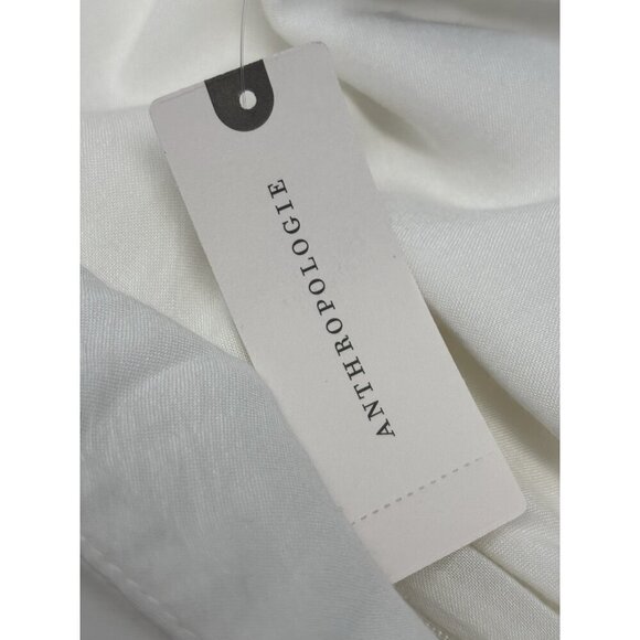 NWT Sunday in Brooklyn Anthropologie White Ruffle One Shoulder Mini Dress Sz S - Picture 9 of 11